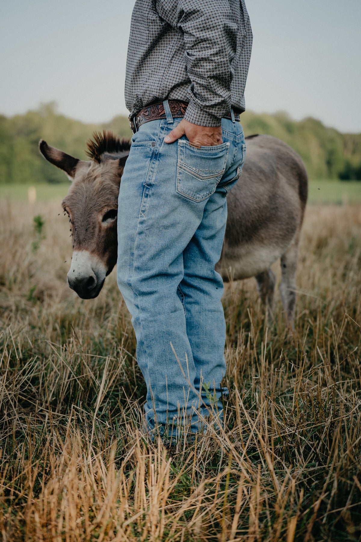 'Cameron' Men's Ariat M2 Relaxed Boot Cut Light Wash Jean (Sizes 29-40)