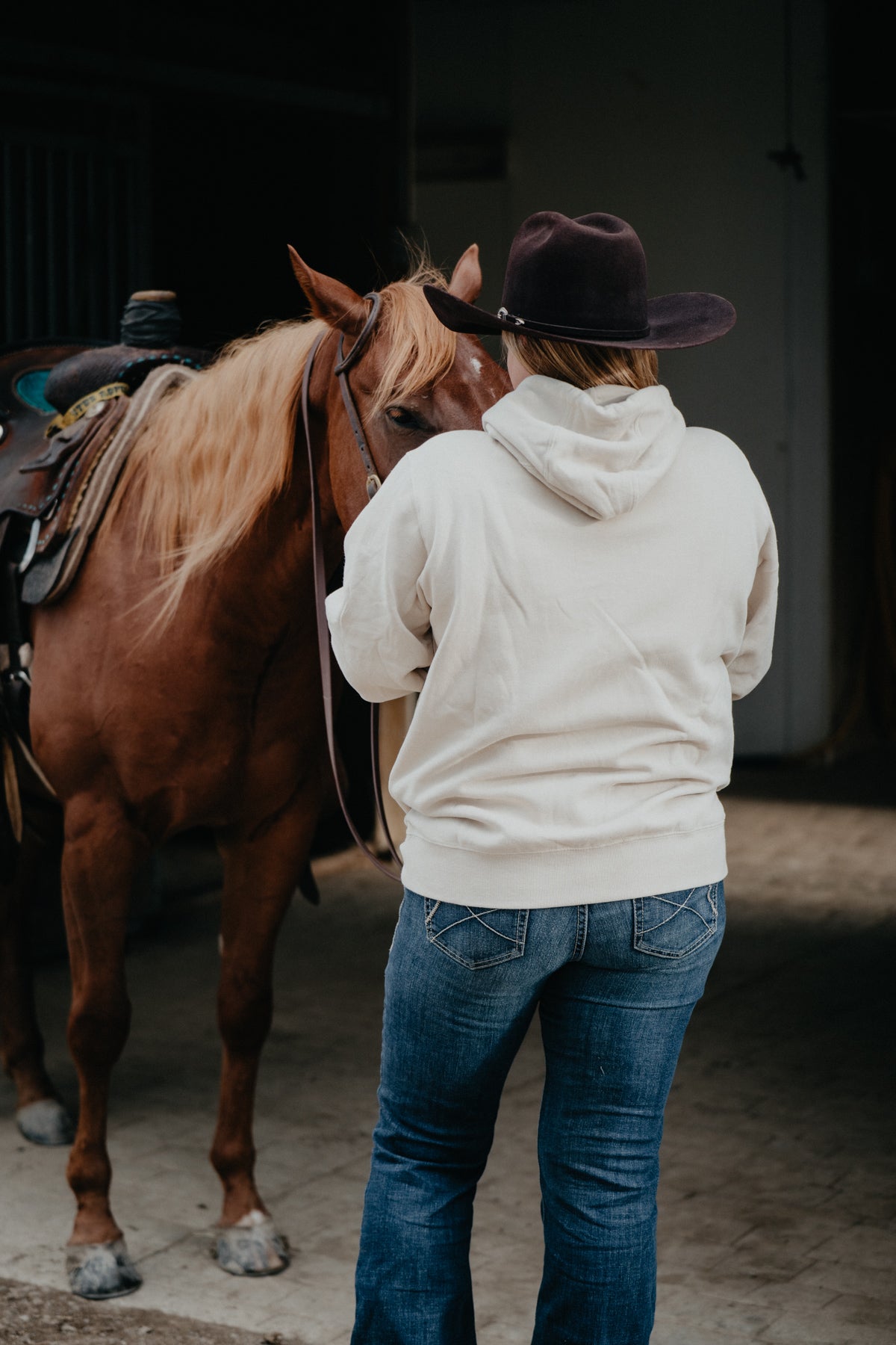 'Longhorn' Ariat Stitch Women's Hoodie (XS-XXL)