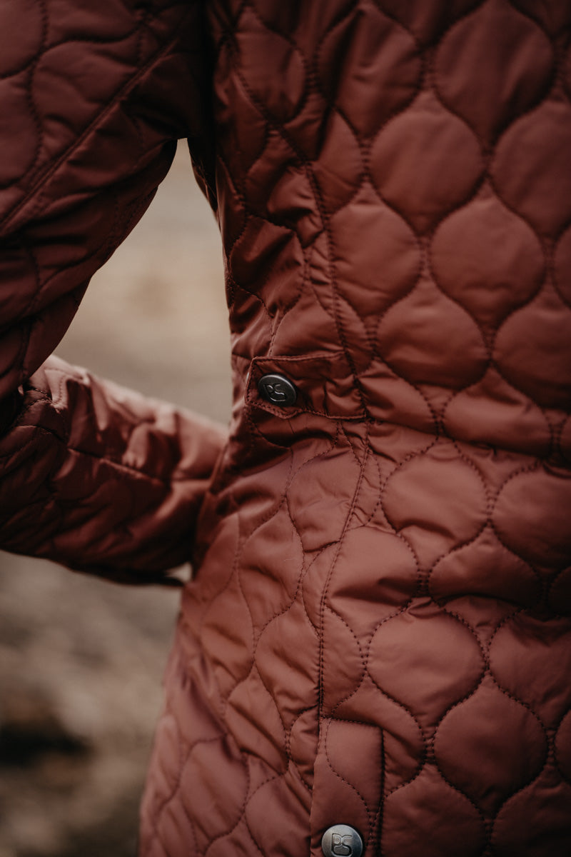 'Odessa' Women's Rust Quilted Riding Jacket by Panhandle (XS-XXL)