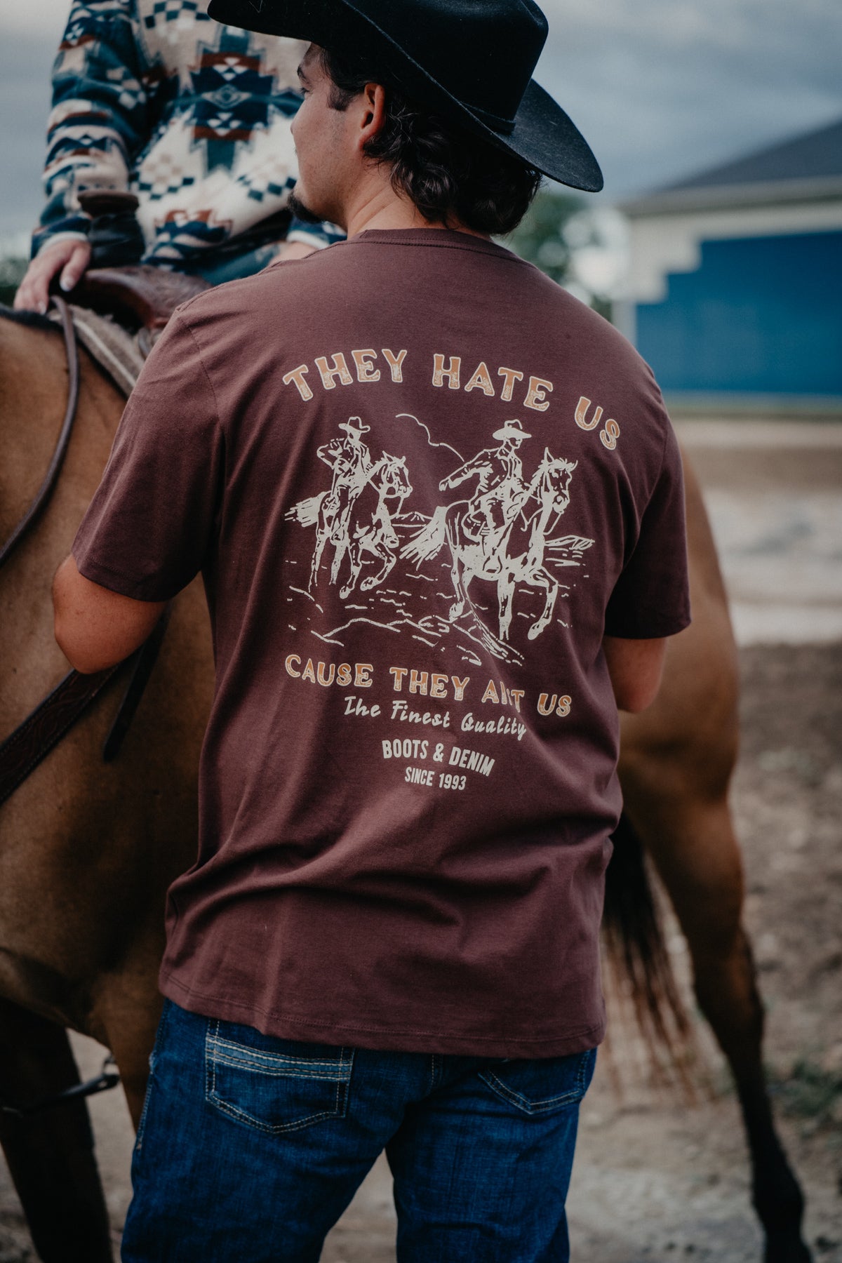 "Haters Club" Ariat Men's Graphic T-Shirt Deep Mahogany (S-XXL)