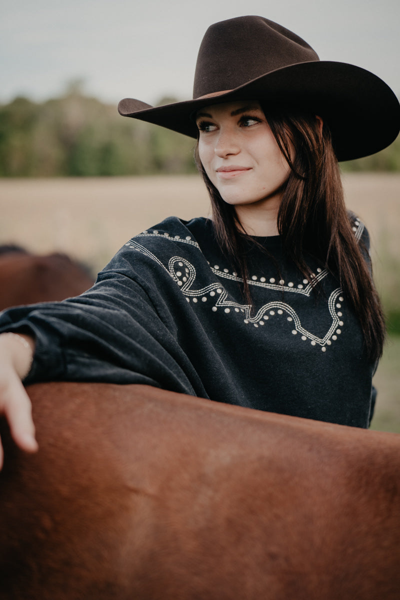 'Amelia' Embroidered Sweater (XS-XXL)