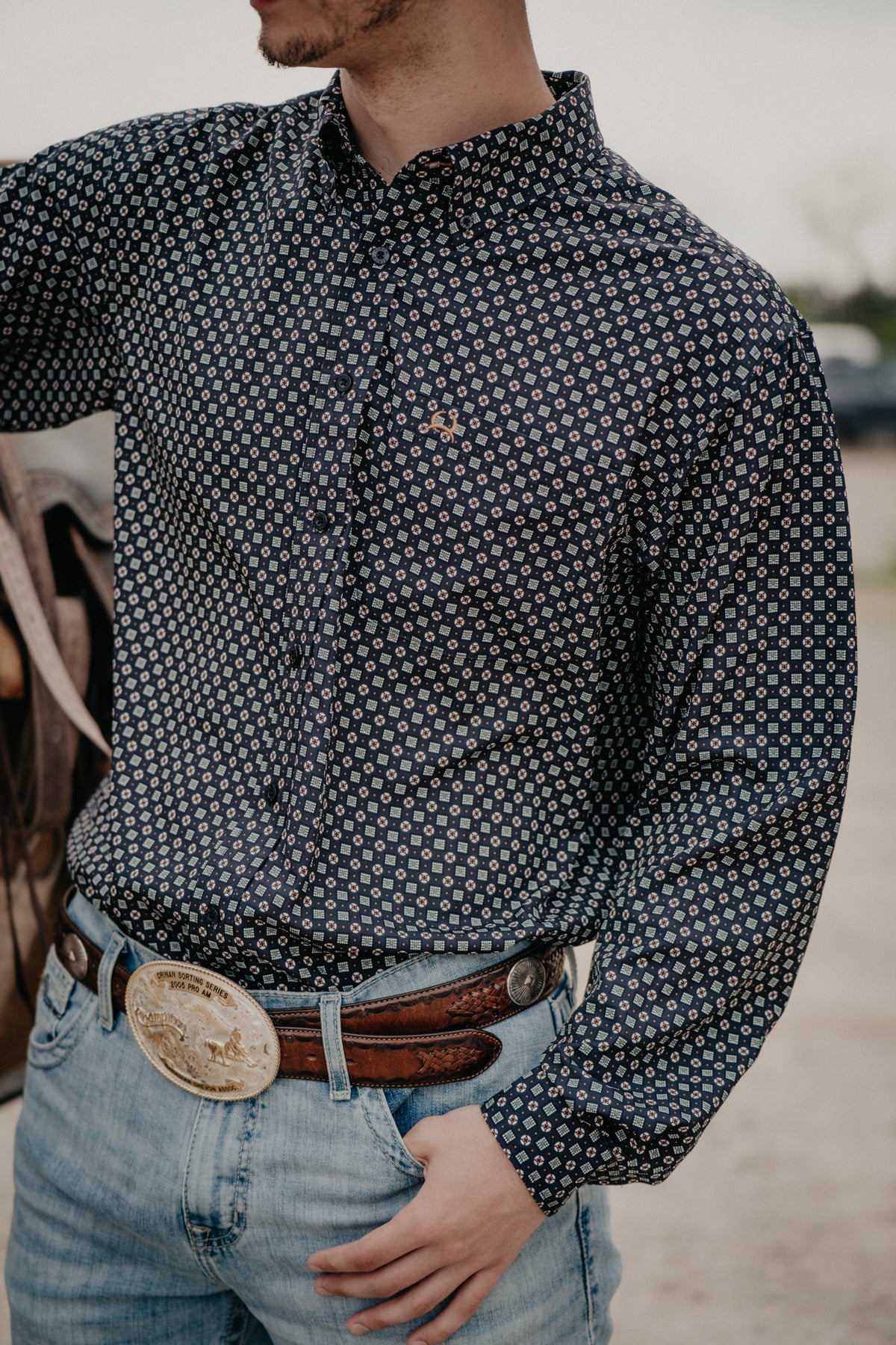 'Nate' Mens CINCH Arenaflex Navy (M-XXL)