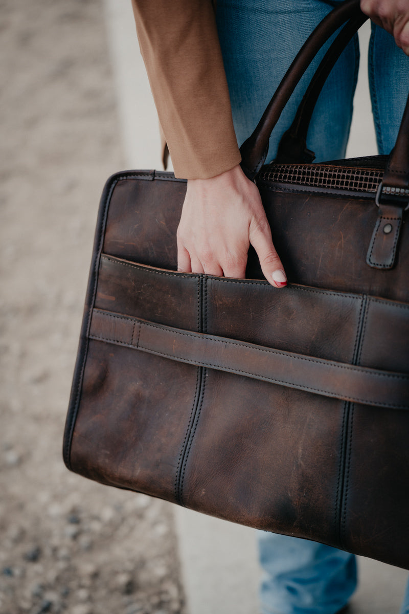 Cowhide Pet Carrier by STS Ranchwear