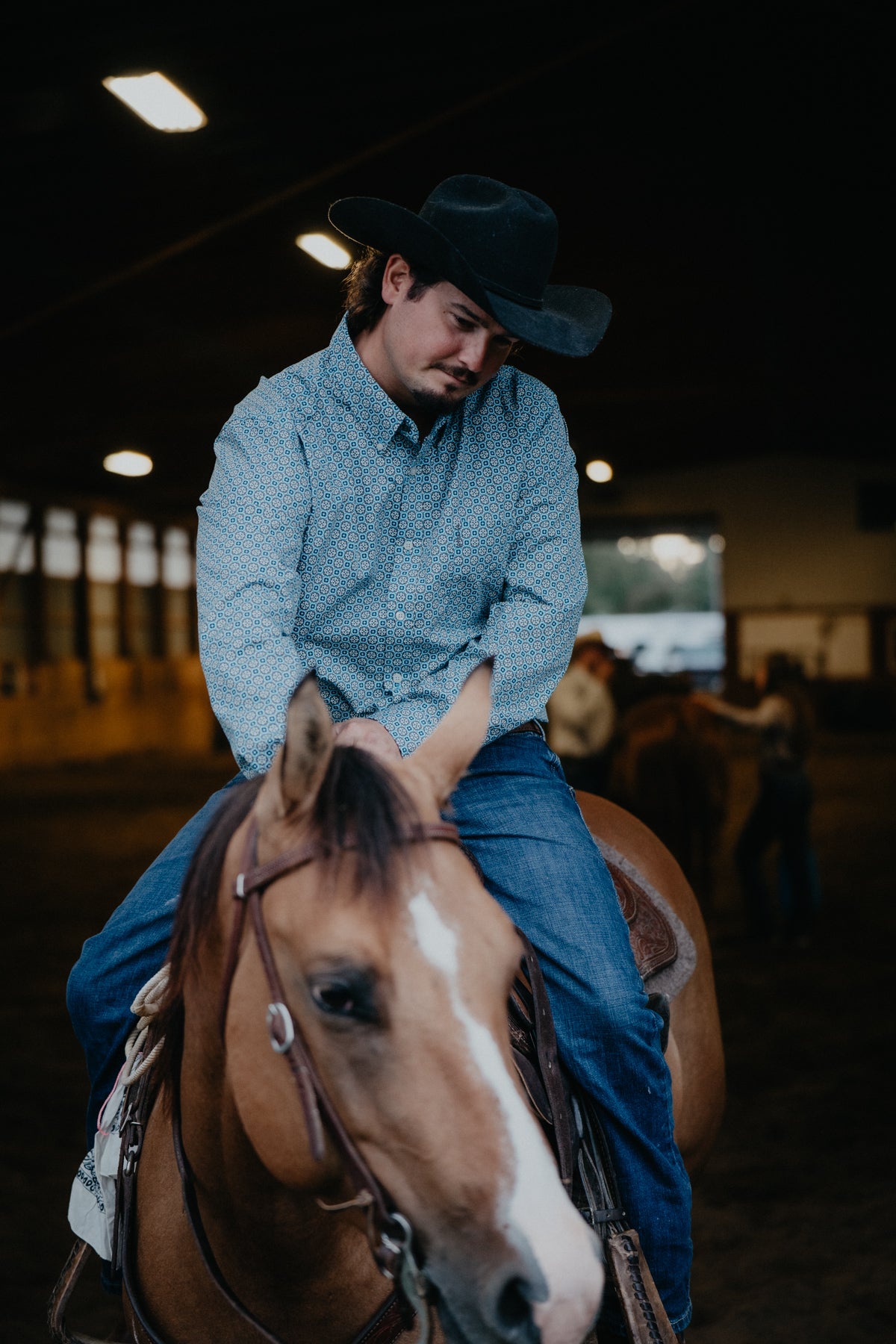 'Hendrix' Men's Blue Modern Fit CINCH Button Down (S-XXL)