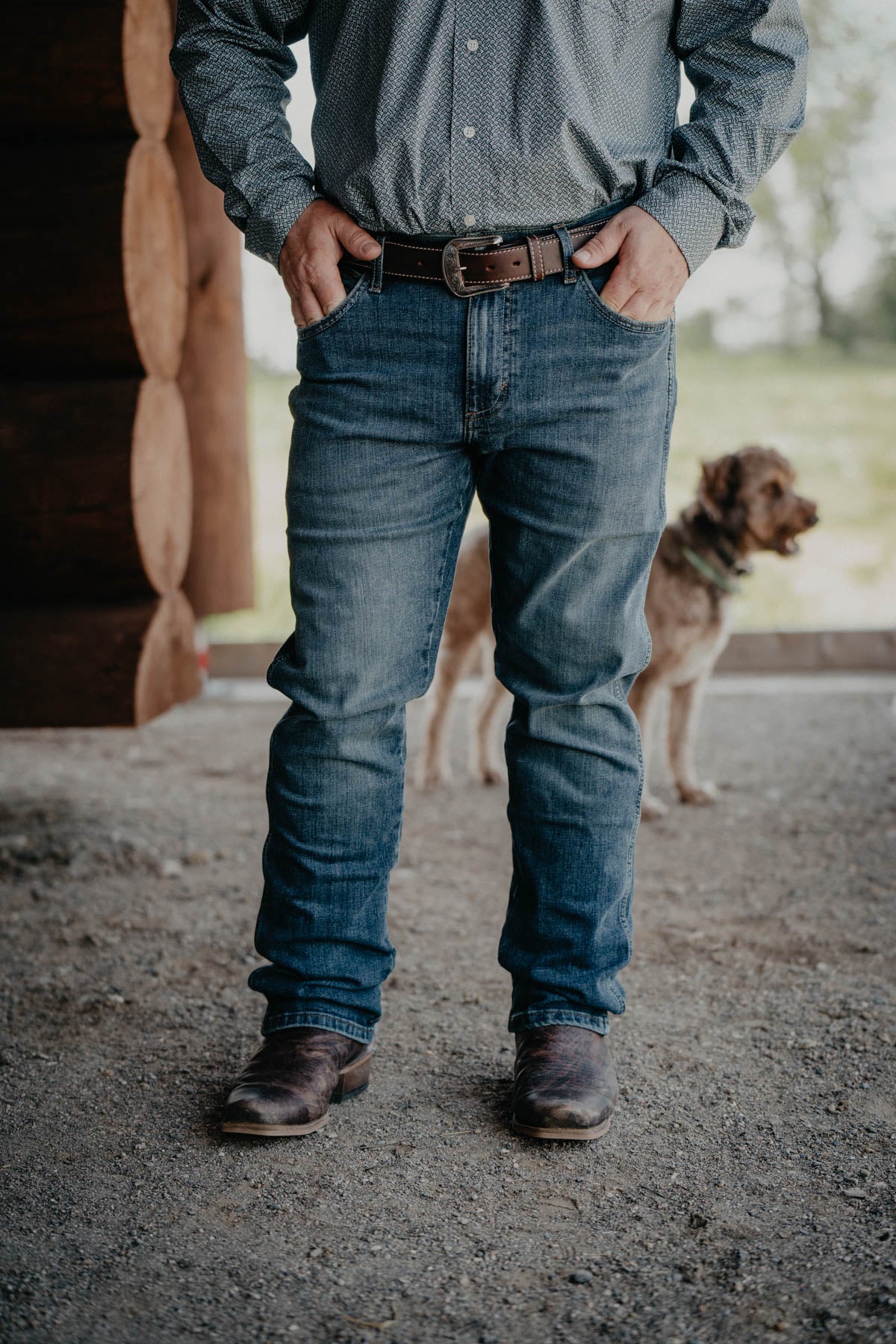 'Jedd' Men's Retro Wrangler Slim Straight Leg Jeans