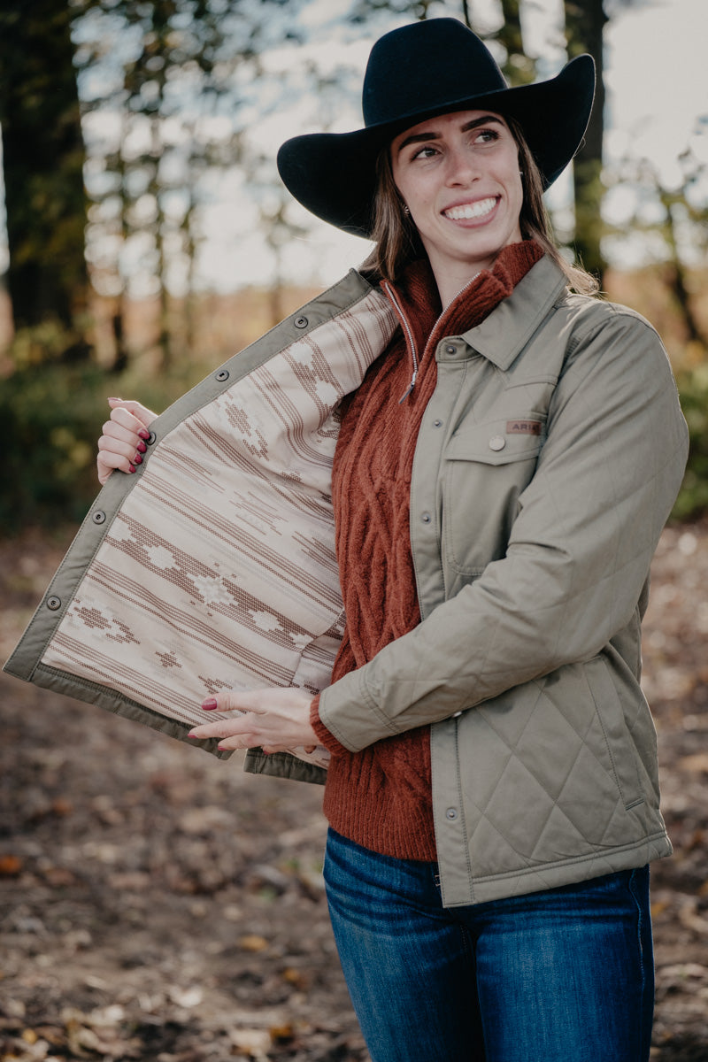 'Grizzly Quilted' Women's Barn Jacket by Ariat (XS-XXL)