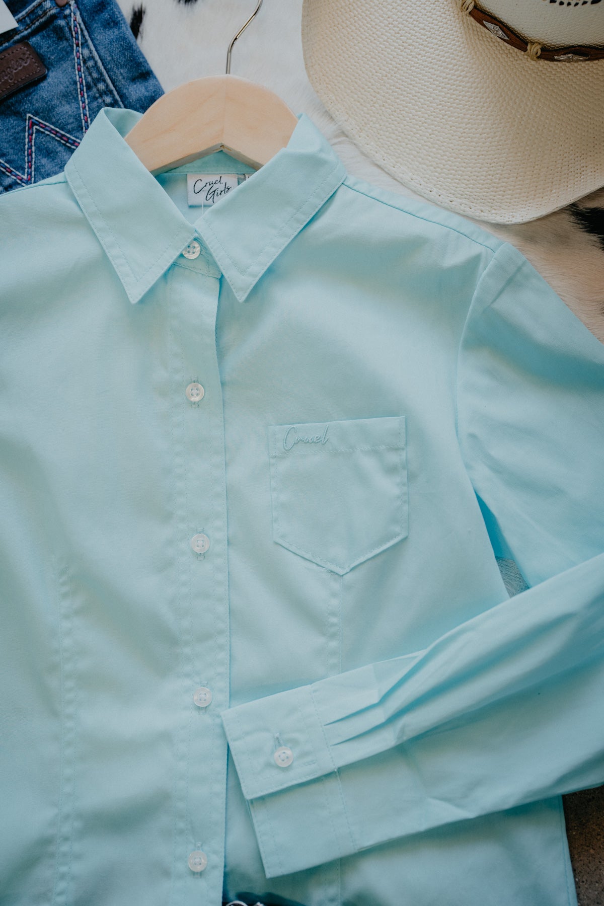 'Abigail' Girls Cruel Long Sleeve Button Up (2 Colours; XS-XXL)