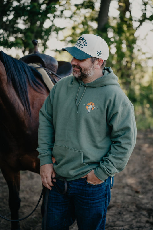 'Sundown at Cold Cactus' CC Exclusive Unisex Green Hoodie (S - XXL)
