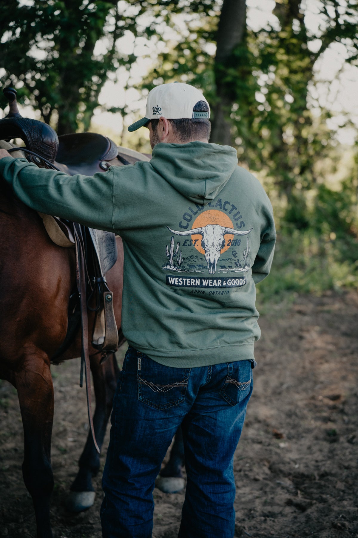 'Sundown at Cold Cactus' CC Exclusive Unisex Green Hoodie (S - XXL)