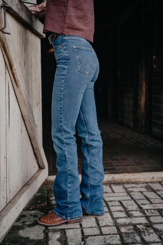 'Lillian' High Rise Rodeo Bootcut Jean by Wrangler (24-35; Inseams 32-38)