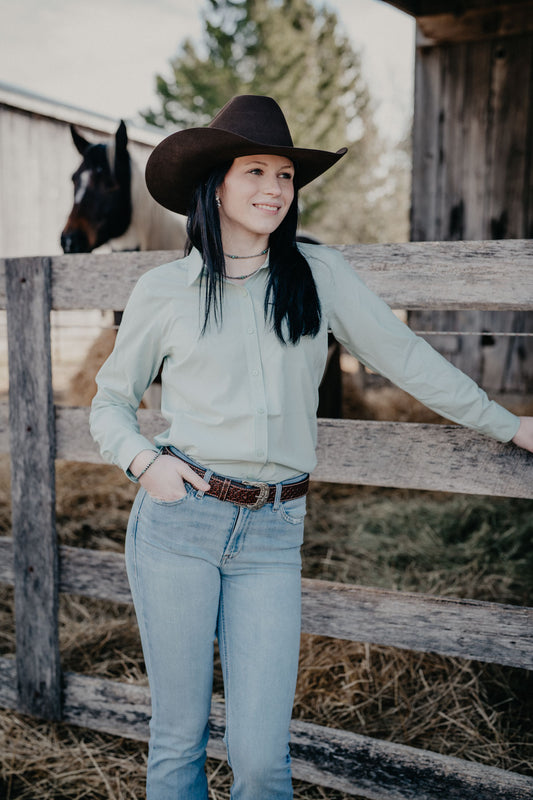 'Jemma' Women's Ariat Mint VentTek Long Sleeve Shirt (S-XXL)