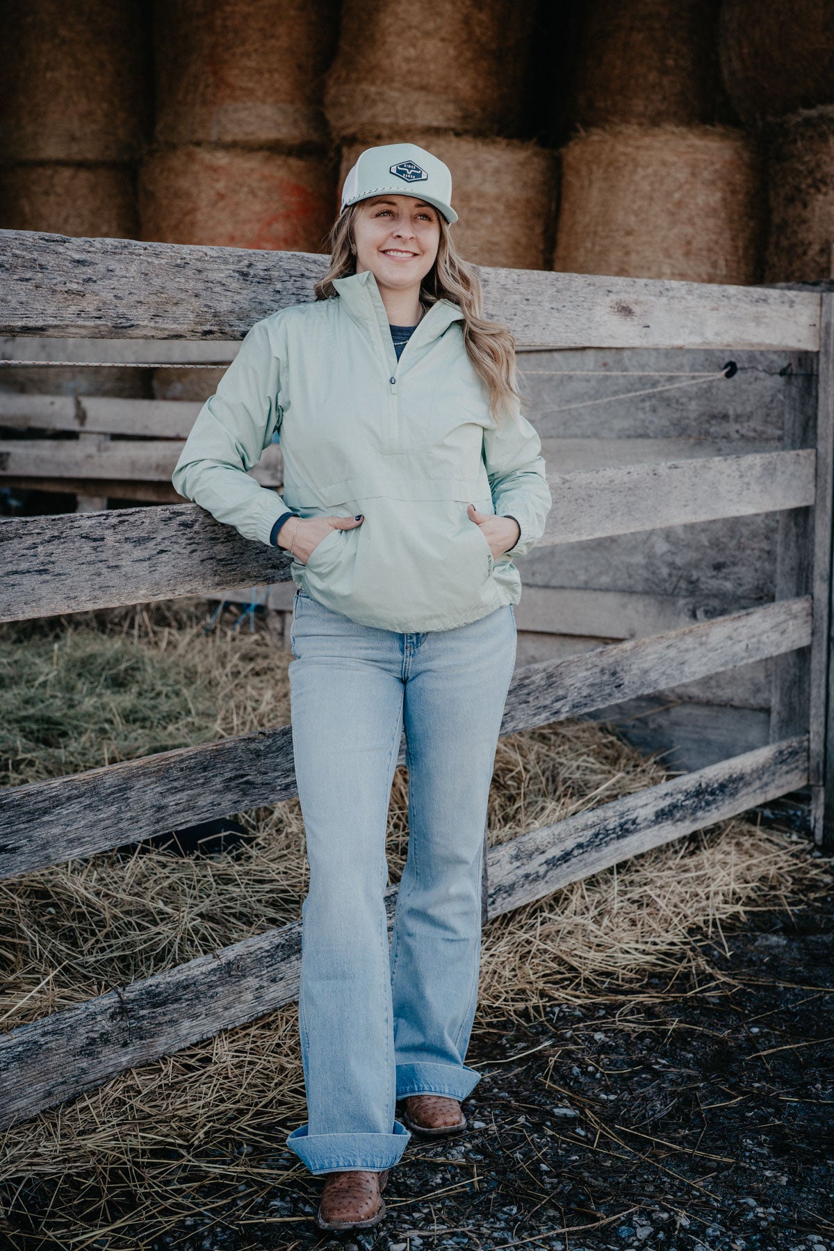 'Whisper' Women's Ariat Mint Windbreaker Pullover Jacket (XS-XXL)