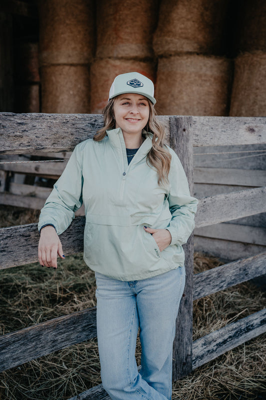 'Whisper' Women's Ariat Mint Windbreaker Pullover Jacket (XS-XXL)