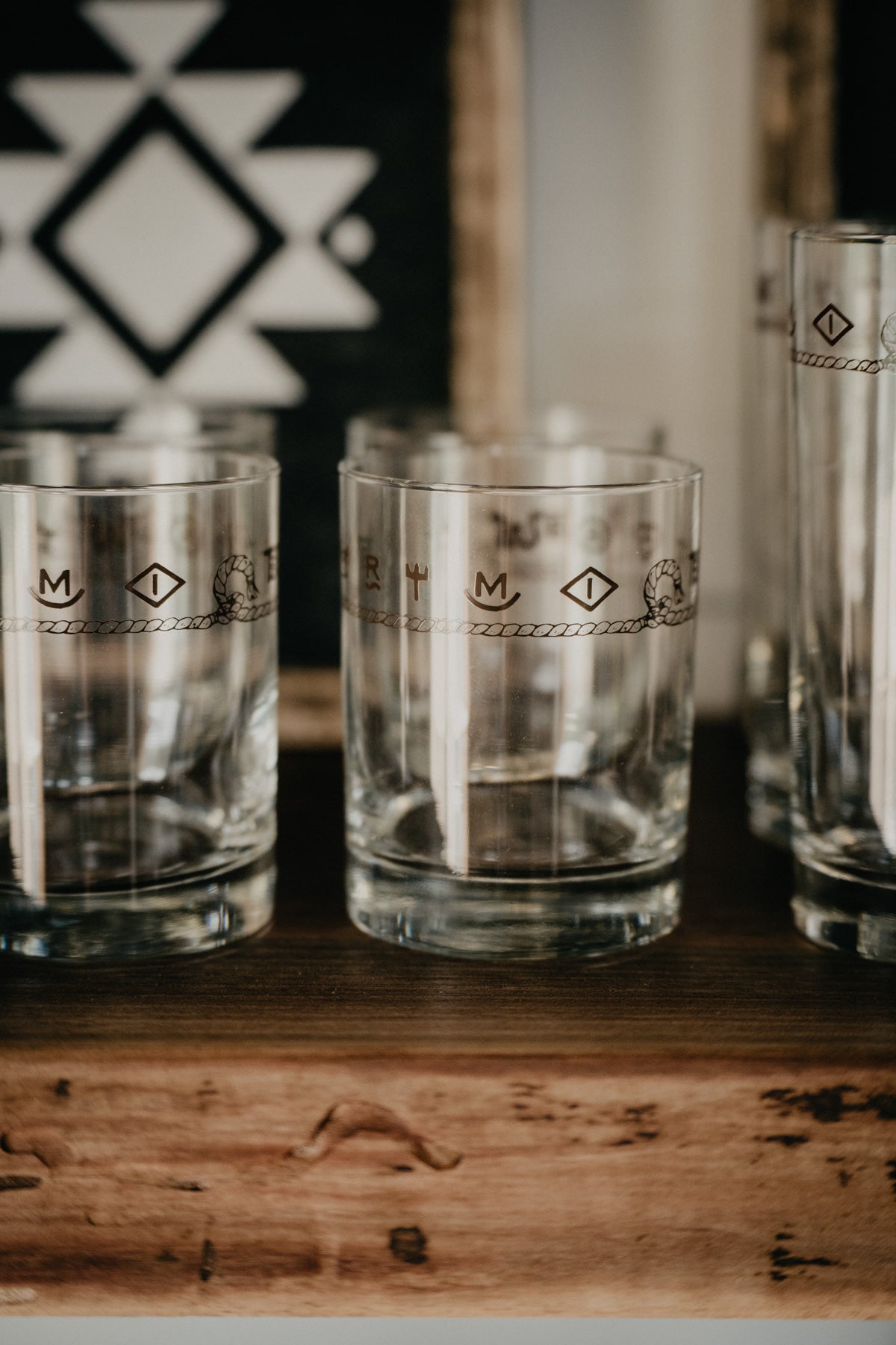 14oz "Branded" Whiskey Glasses (Set of 4)