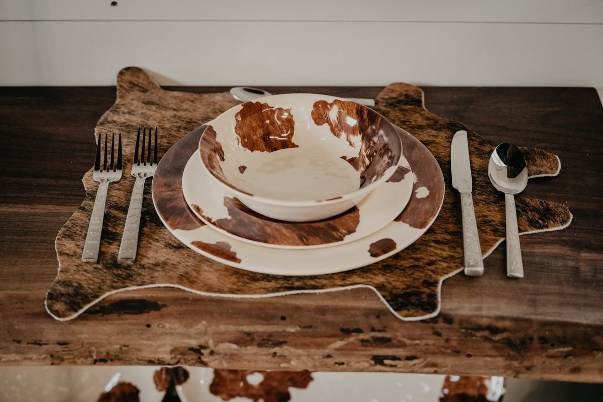 Hide Shaped Cowhide Placemat