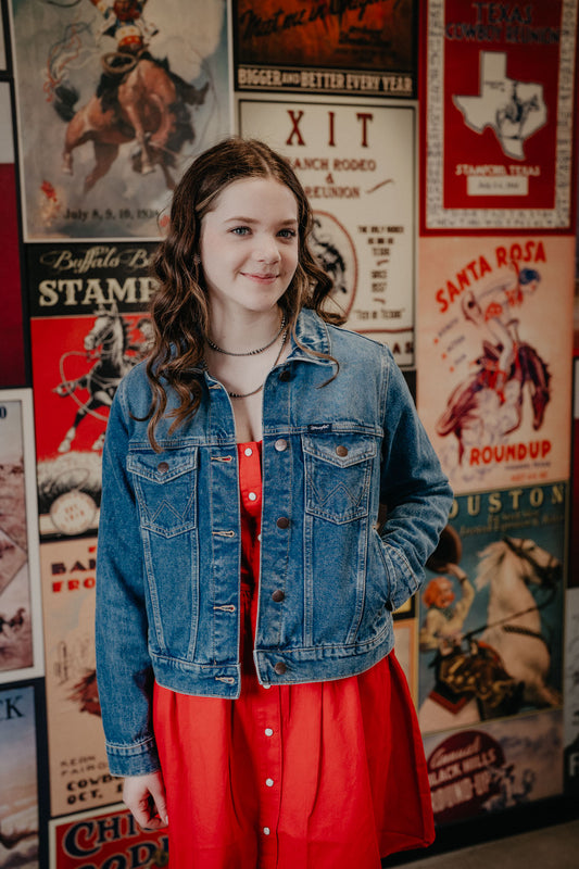 'Wendie' Wrangler Women's Unlined Denim Jacket (S - XXL)