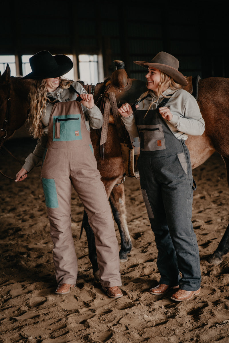 Women's Dark Charcoal Insulated Overalls (XXS-XXL)