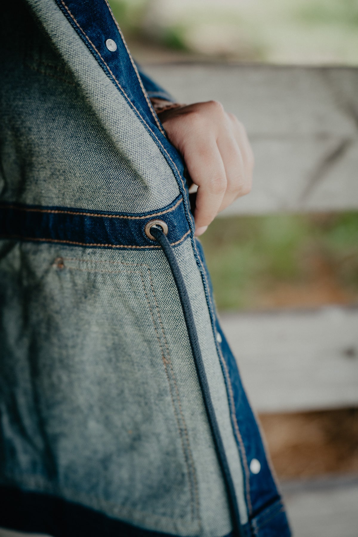 'Daisy Mae' Wrangler Denim Barn Jacket in Dark Wash