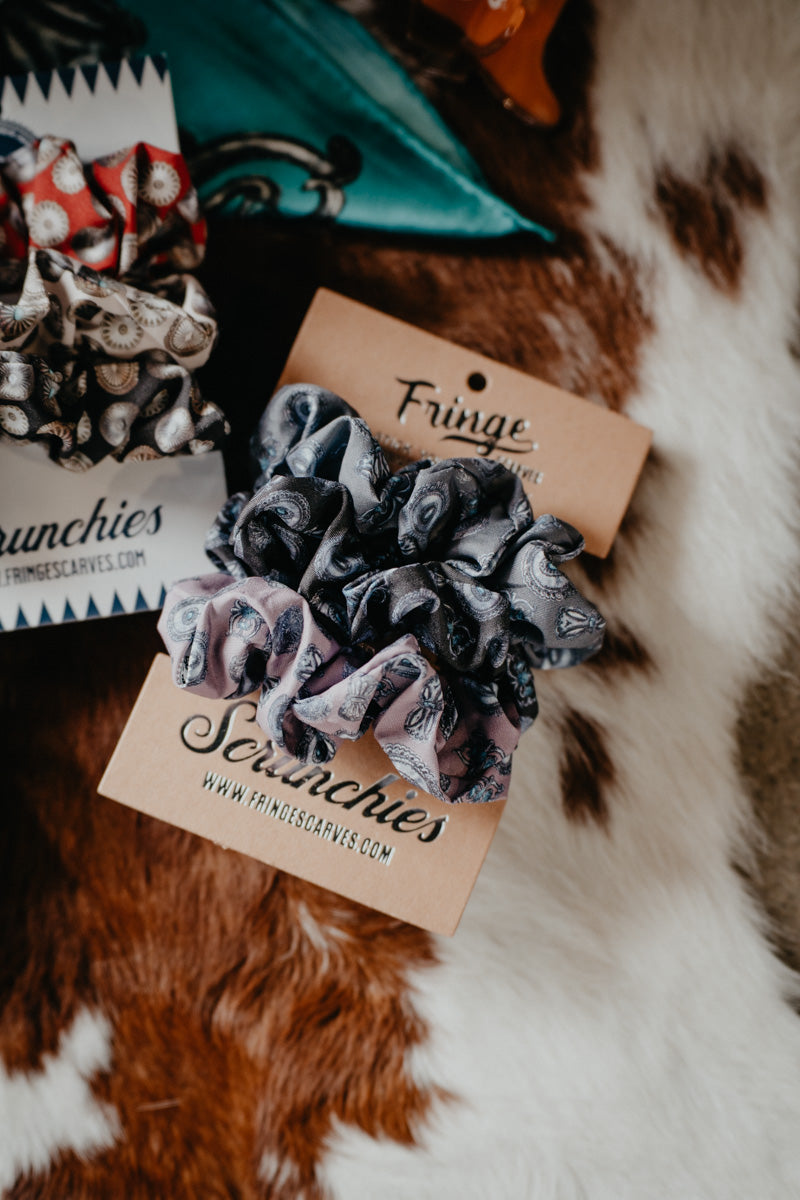 Concho Print Scrunchies (Pack of 3 - 3 Options)