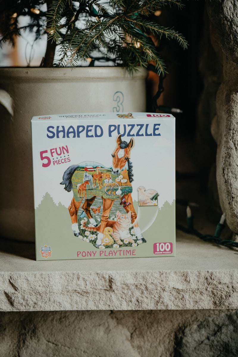 Pony Playtime- 100 Piece Shaped Puzzle