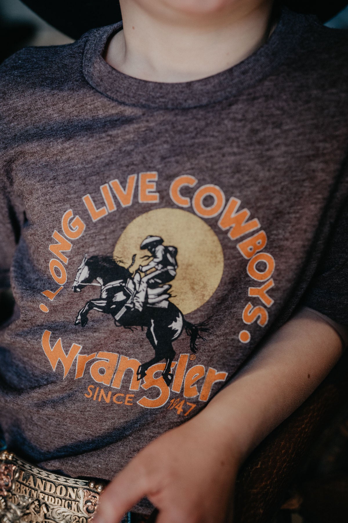 'Luke' Boy's Wrangler Long Live Cowboys T-shirt