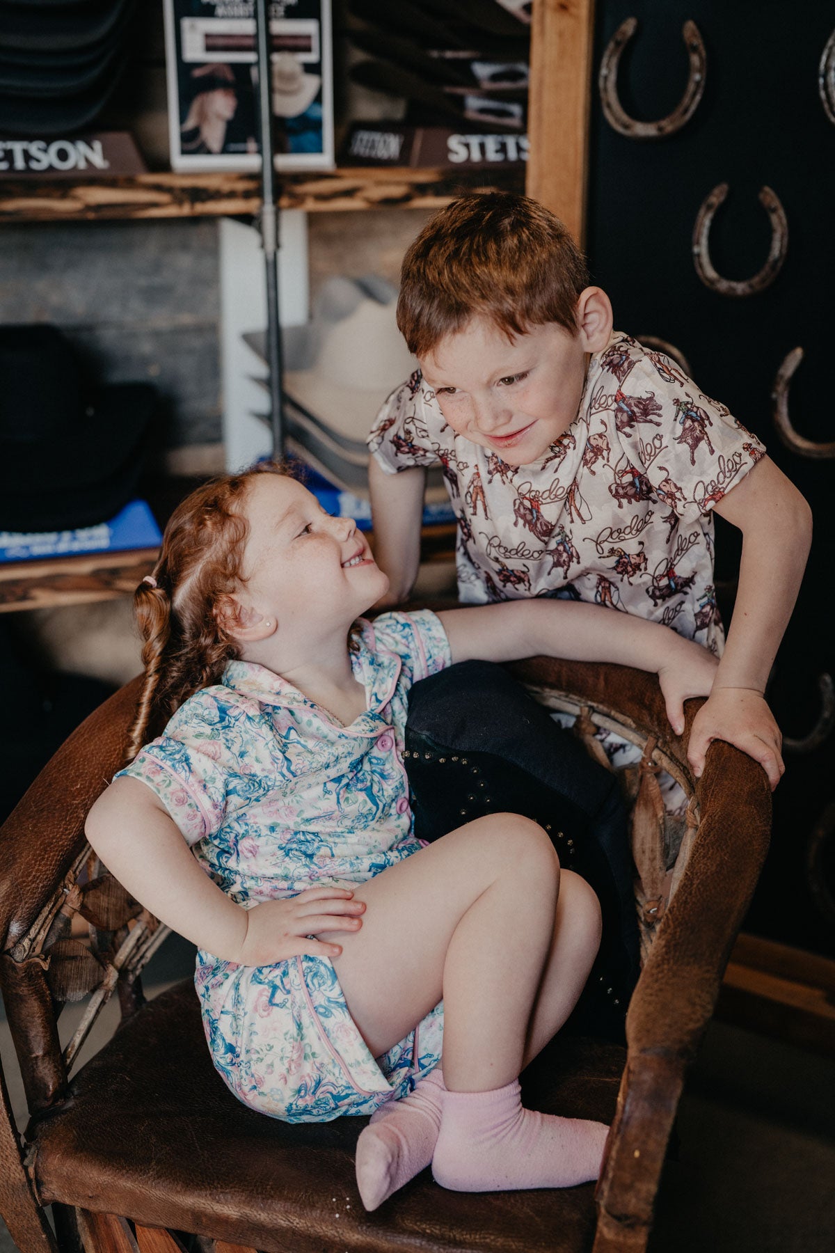 'Hadlee' Floral Frontier Girls PJs (6-12M to 7T)
