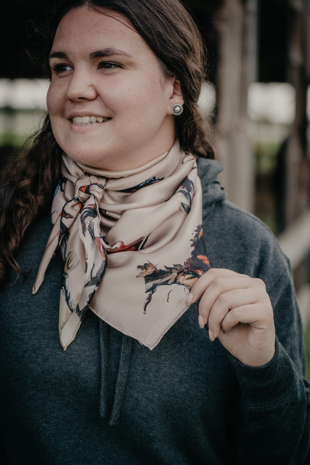 'Repeating Broncs' Silk Wild Rag