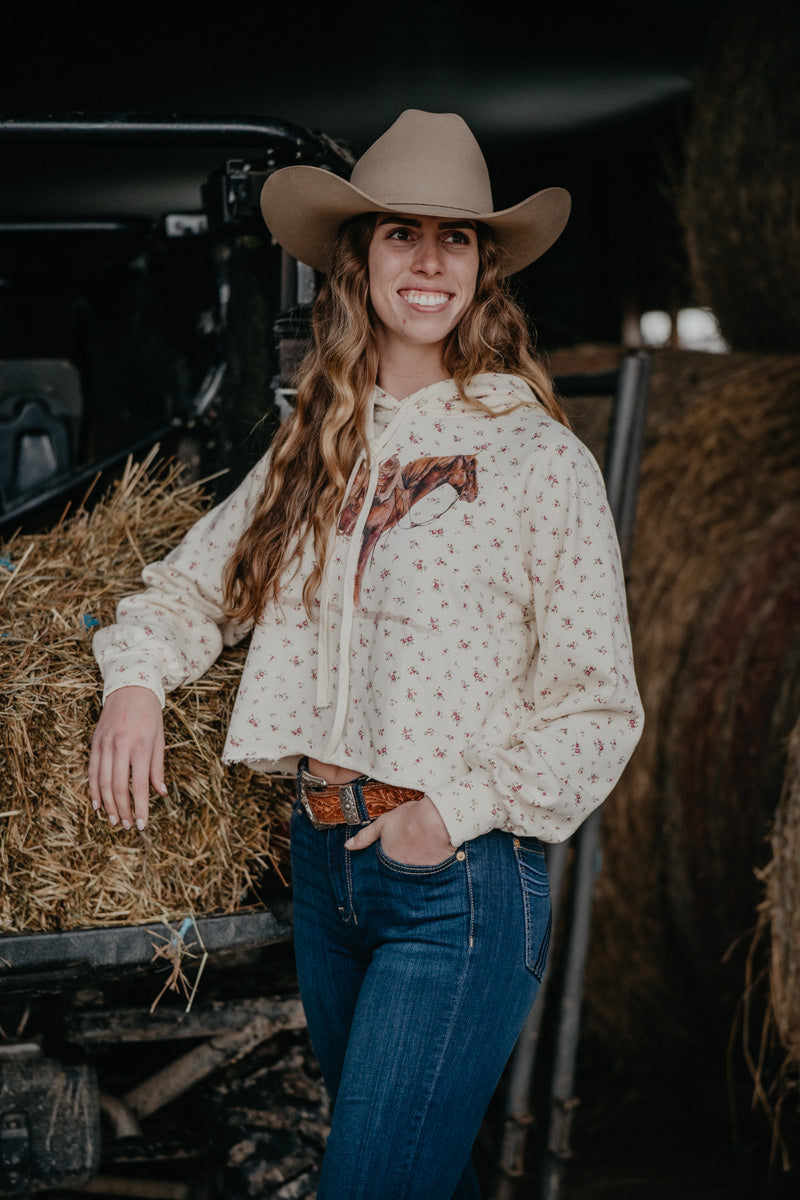 Good Horse Floral Hoodie (S-L)