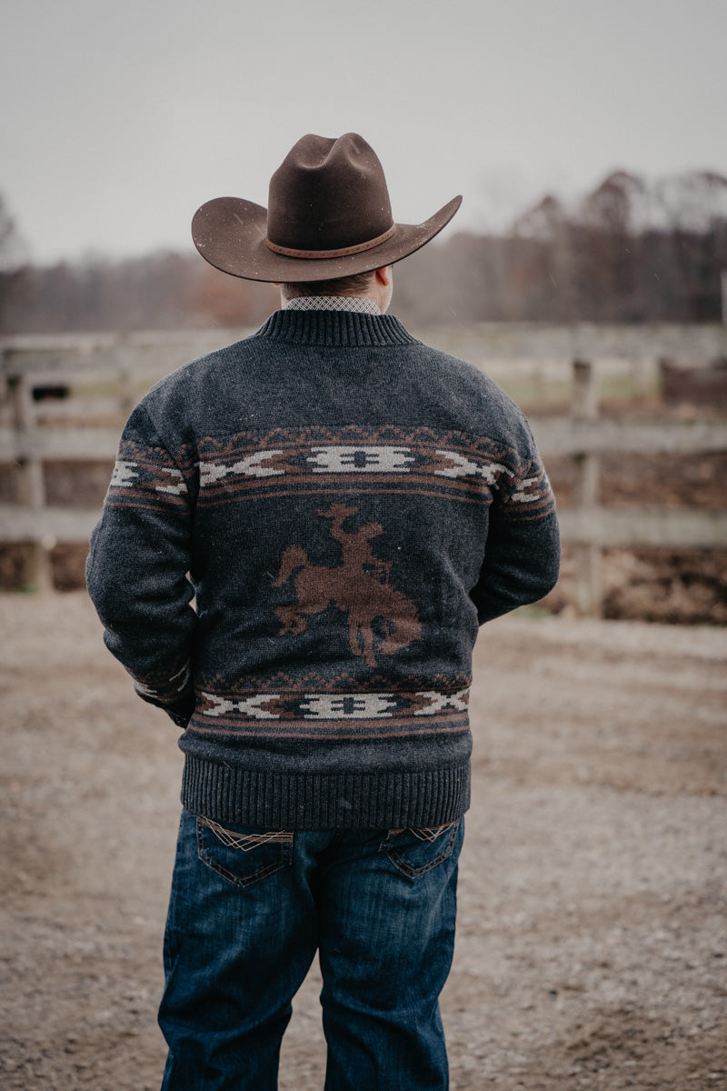 'Warren' Men's Stetson Full Zip Front Sweater (S-XXL)