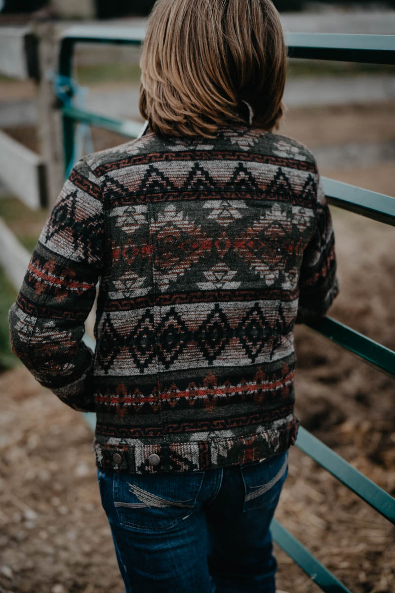 Wrangler Boys Jacquard Sherpa Jacket (XS & M Only)