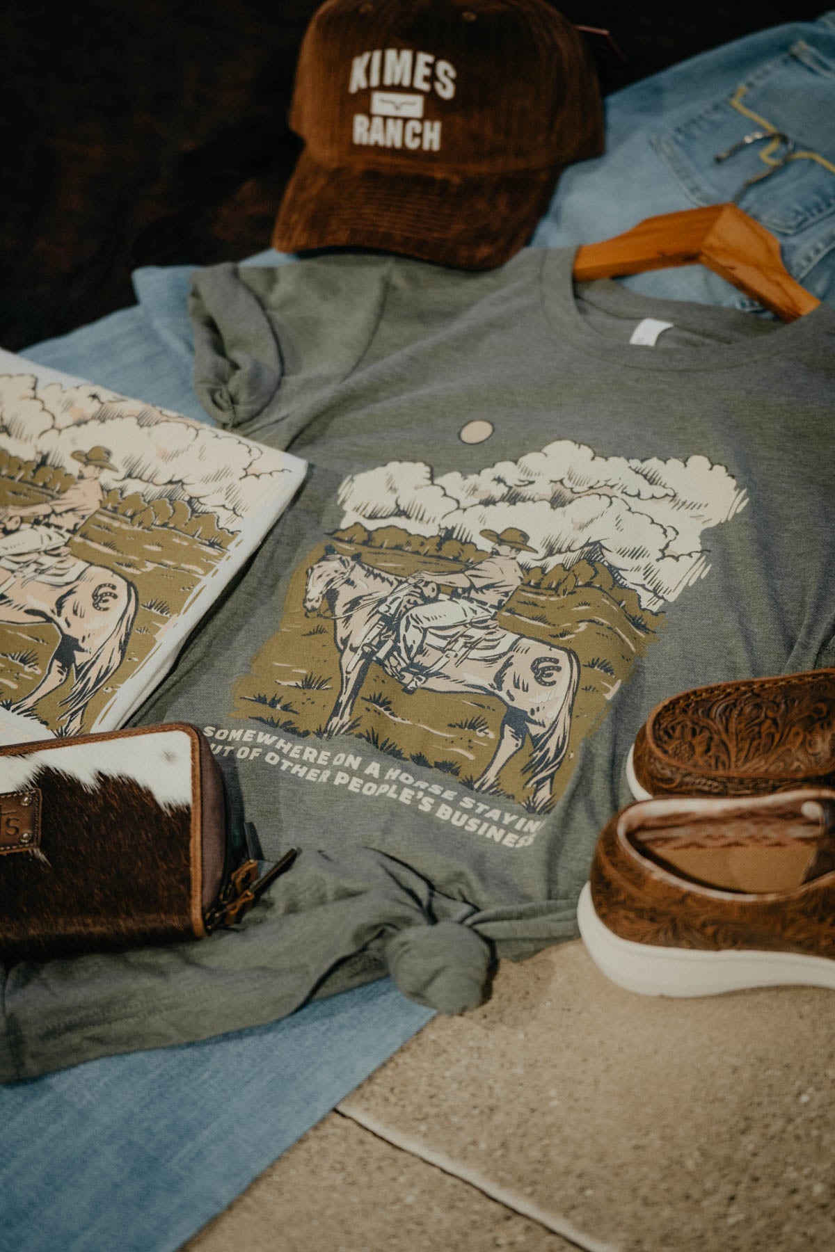 'Somewhere on a Horse' Graphic T (1 XS)