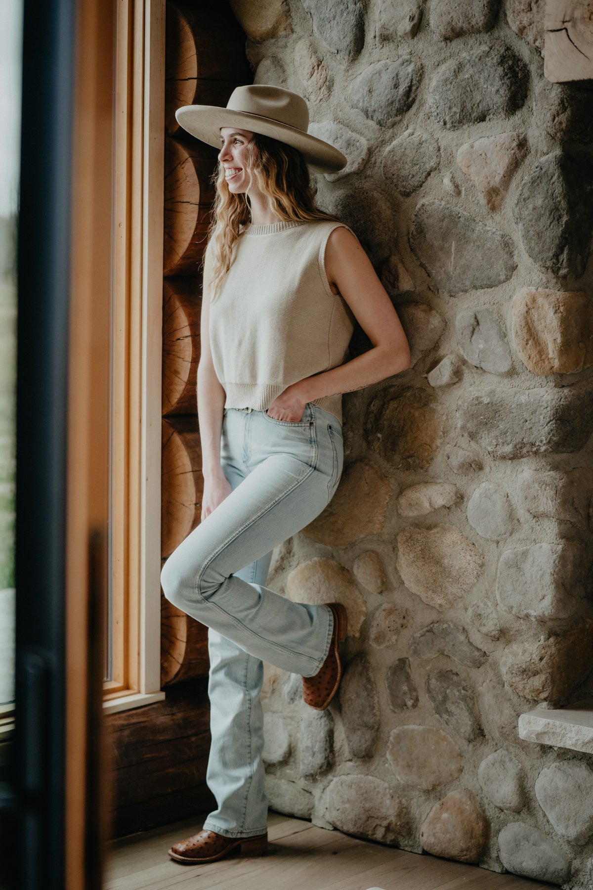 'Selena' Wrangler Bailey Light Wash Slim Bootcut (24-35)