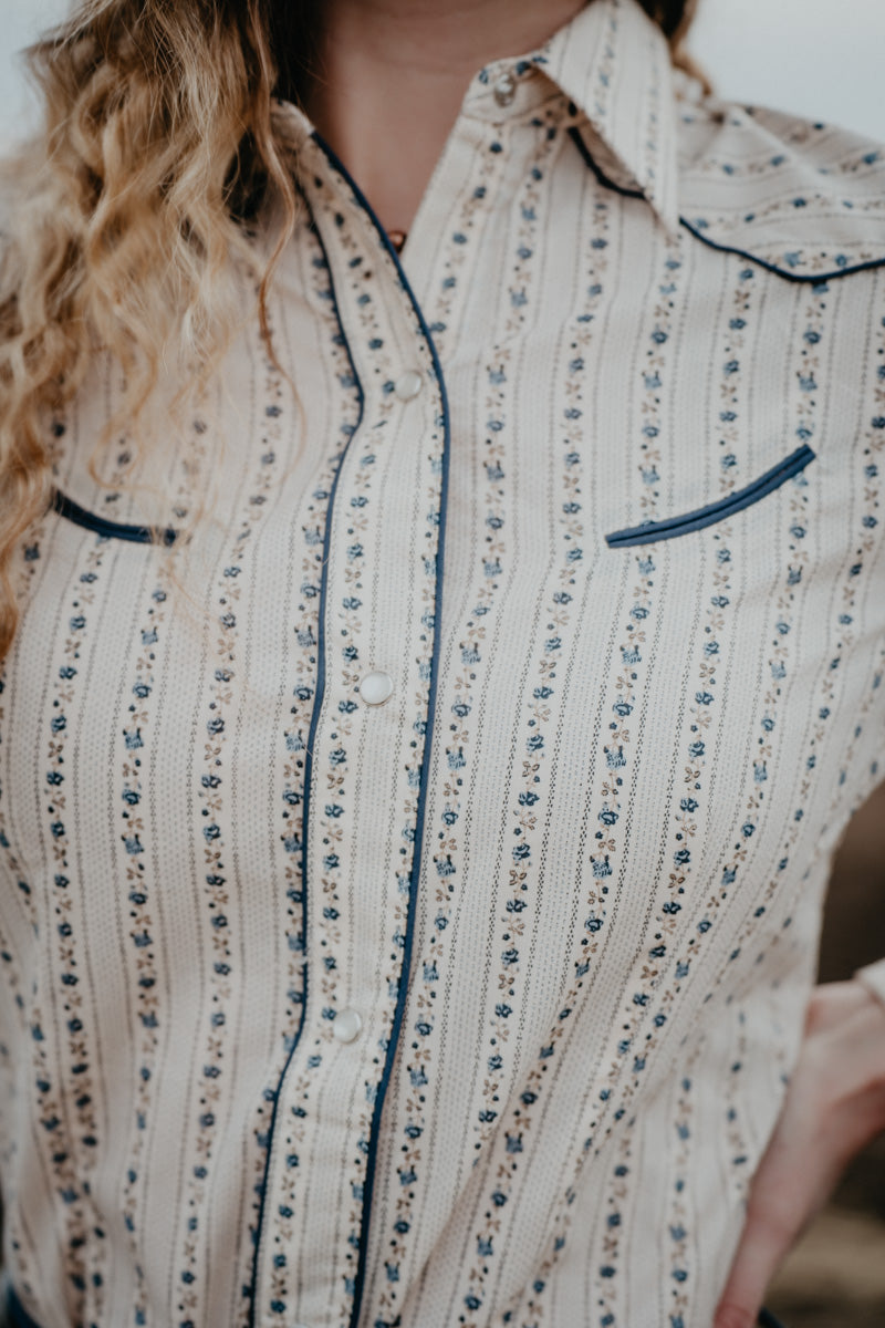 'Vera' Women's Wallpaper Pearl Snap Shirt by Roper (XS-XL)