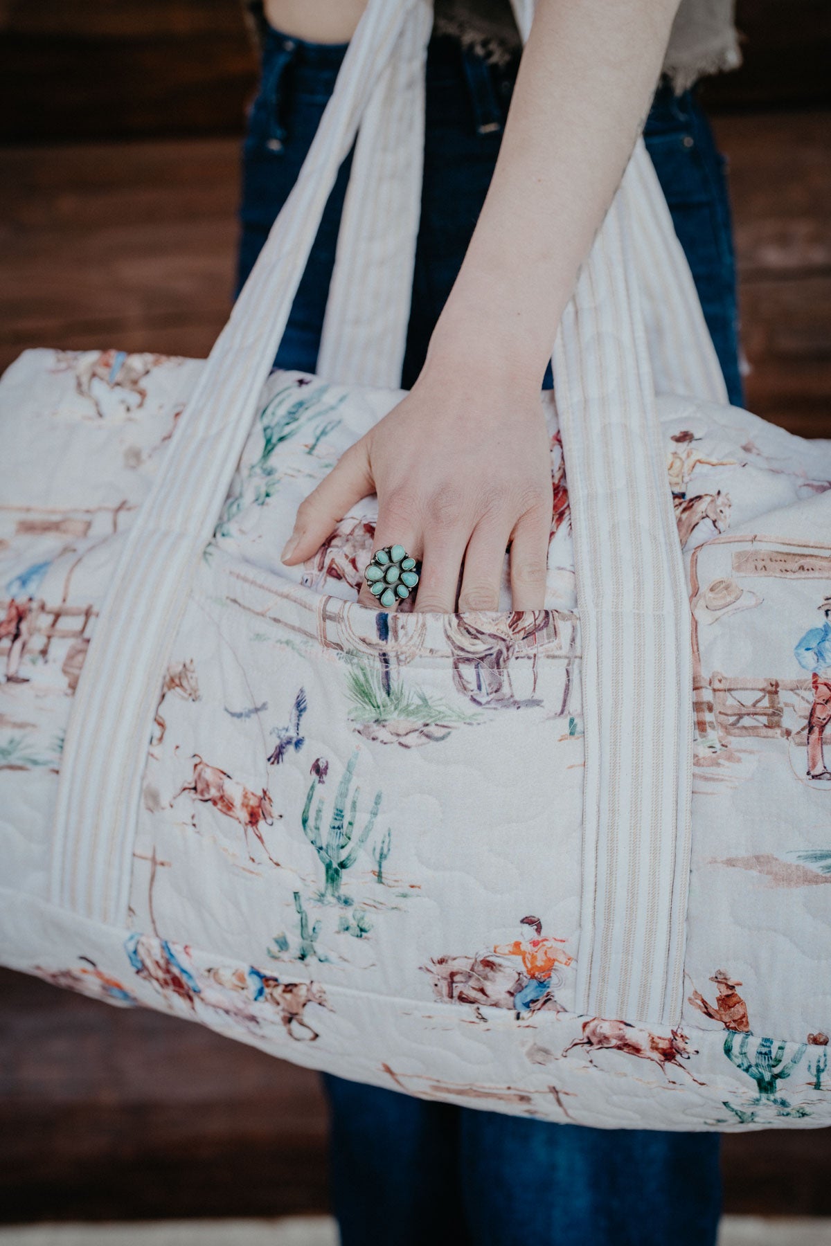 Quilted Duffle Bag by Ida Mae (Multiple Prints)