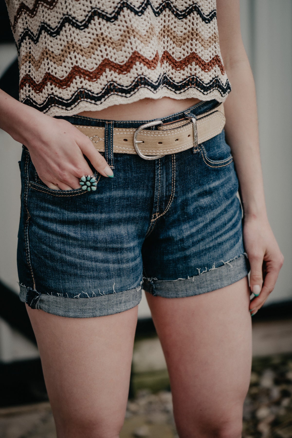 'Tanner' Women's Ariat 5" Inseam Denim Shorts (24-34)