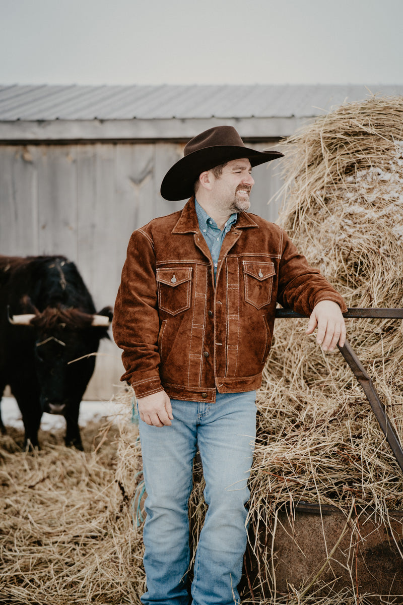 'Russell' Men's Suede Leather Jacket by STS Ranchwear (M-XXL)