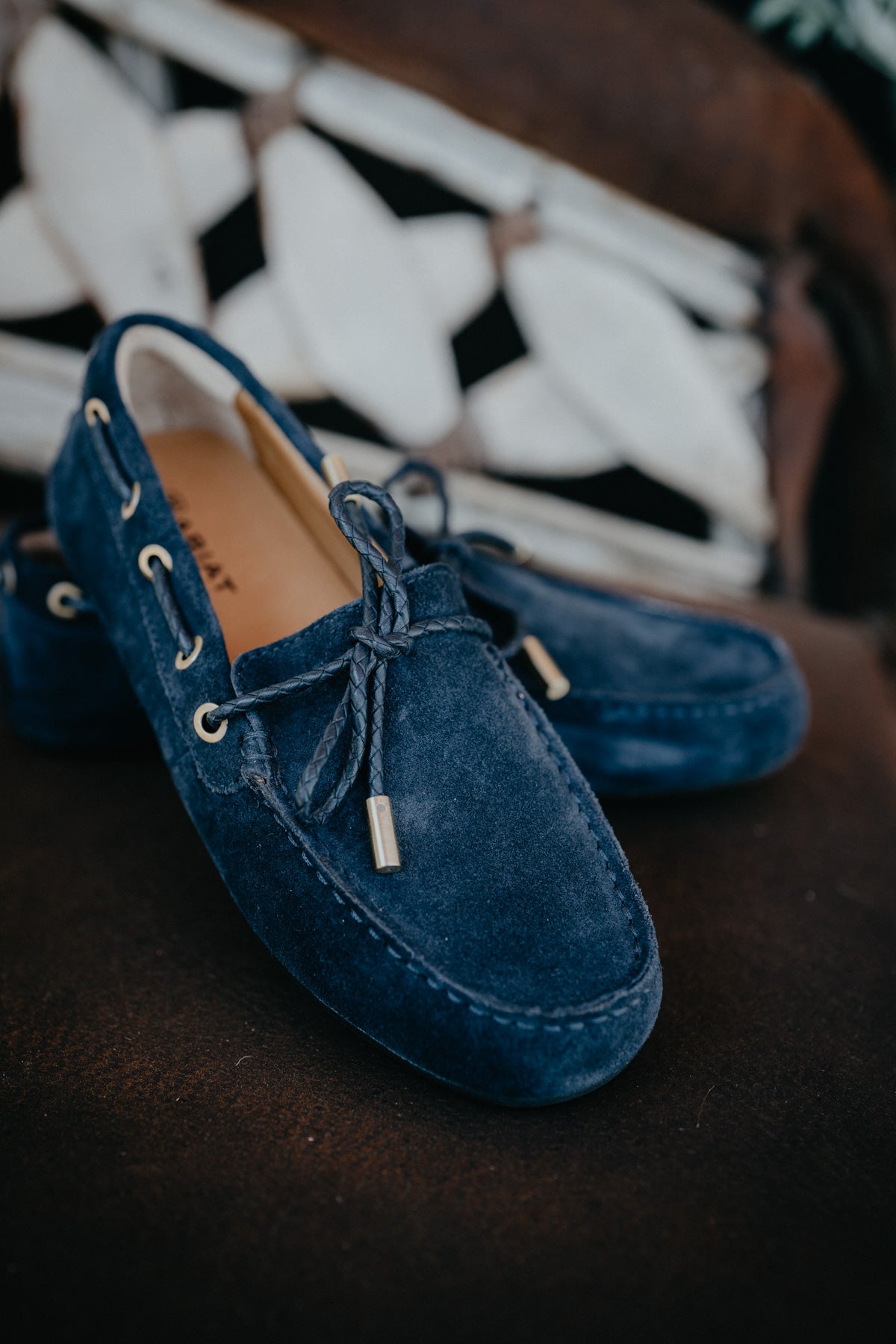 'Margot' Women's Ariat Navy Suede Casual Driving Moc (Size 6-11)