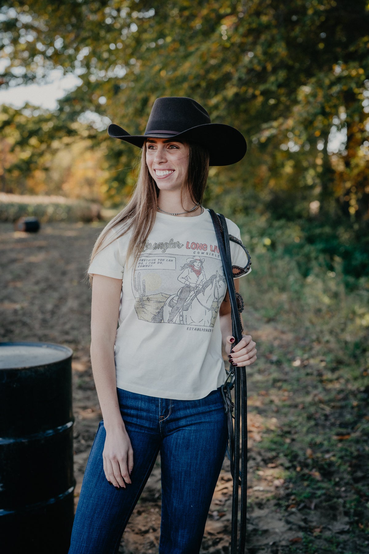 'Comic Cowgirl' Women's Wrangler Graphic T