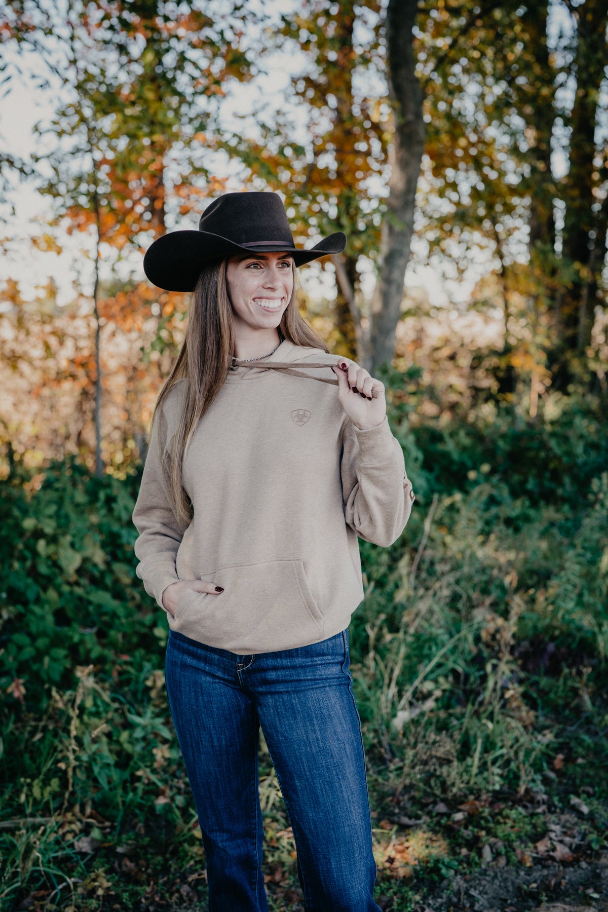 'Kahlua' Ariat Khaki Women's Logo 2.0 Hoodie