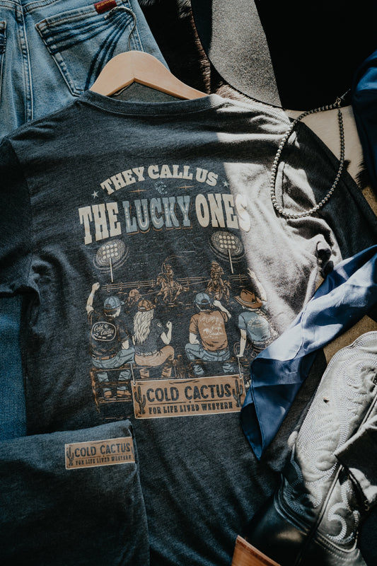 'The Lucky Ones' CC Exclusive Dark Grey Heather Long Sleeve Graphic T