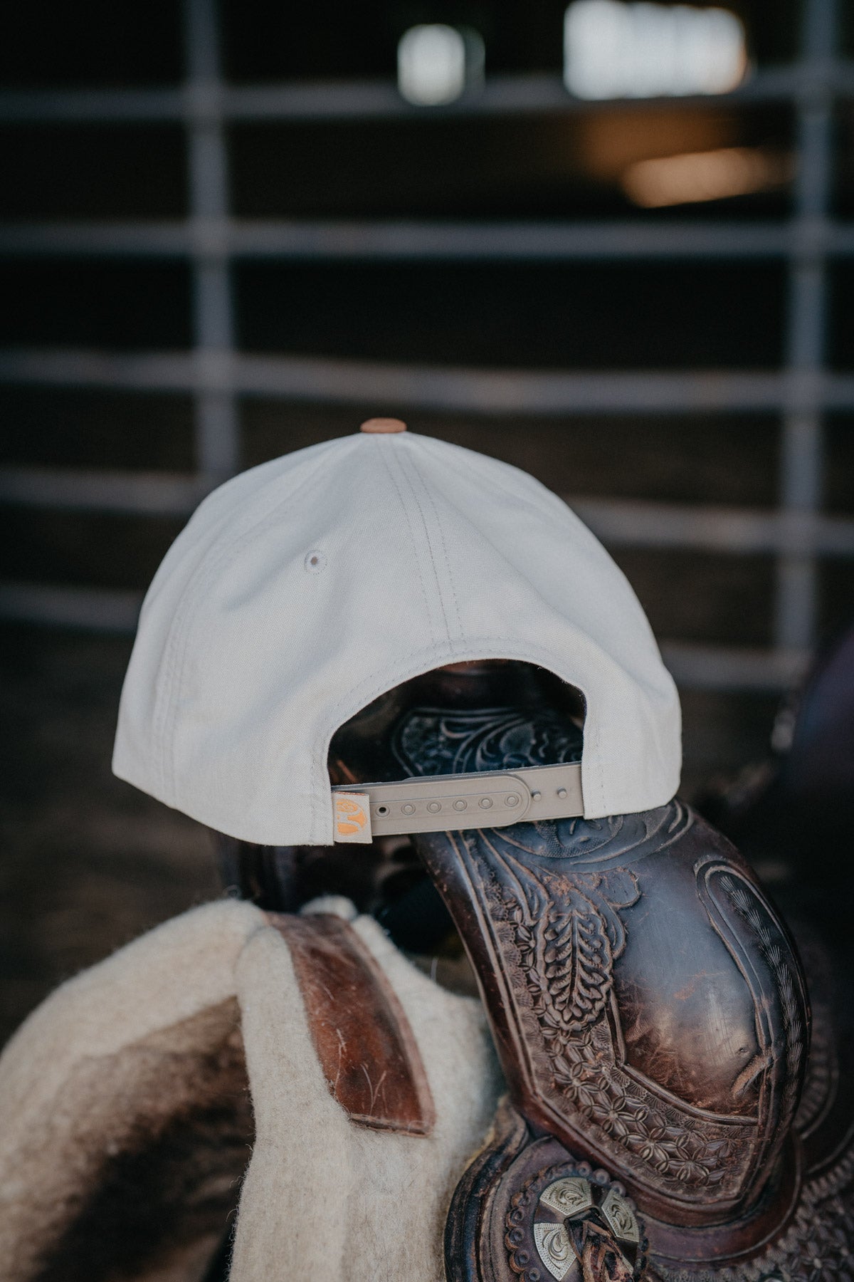 'Rank Stock' Tan/Brown Bill 5-Panel Trucker Hat with Brown Stitching By Hooey