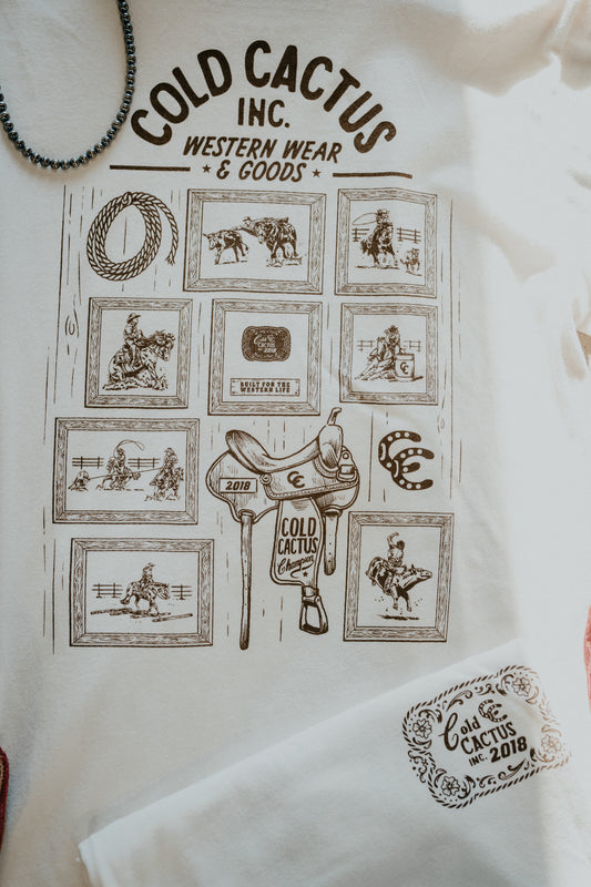 'Trophy Wall' CC Exclusive Vintage White Graphic T