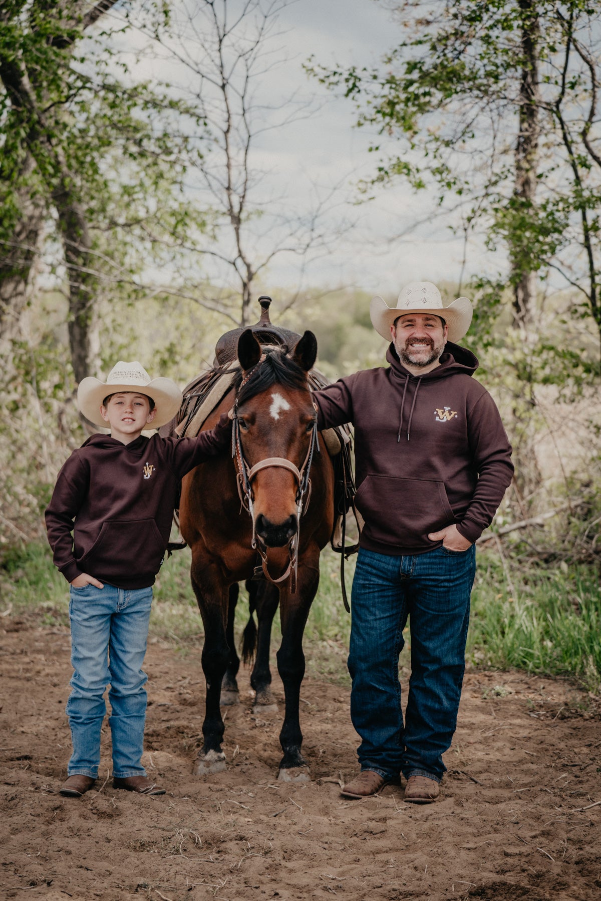 'JW Cattle Co.' Men's Hooey Chocolate Brown John Wayne Hoodie (S-XXL)