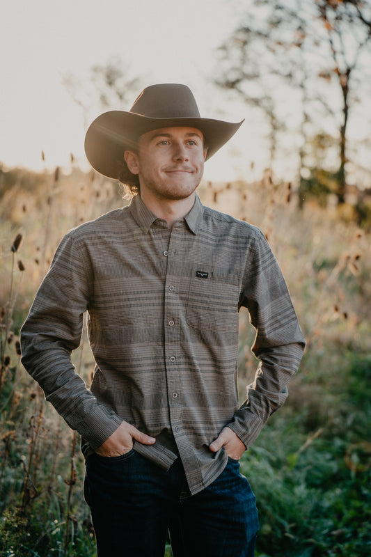 'Dash' Men's Army Green Button Up by Kimes Ranch
