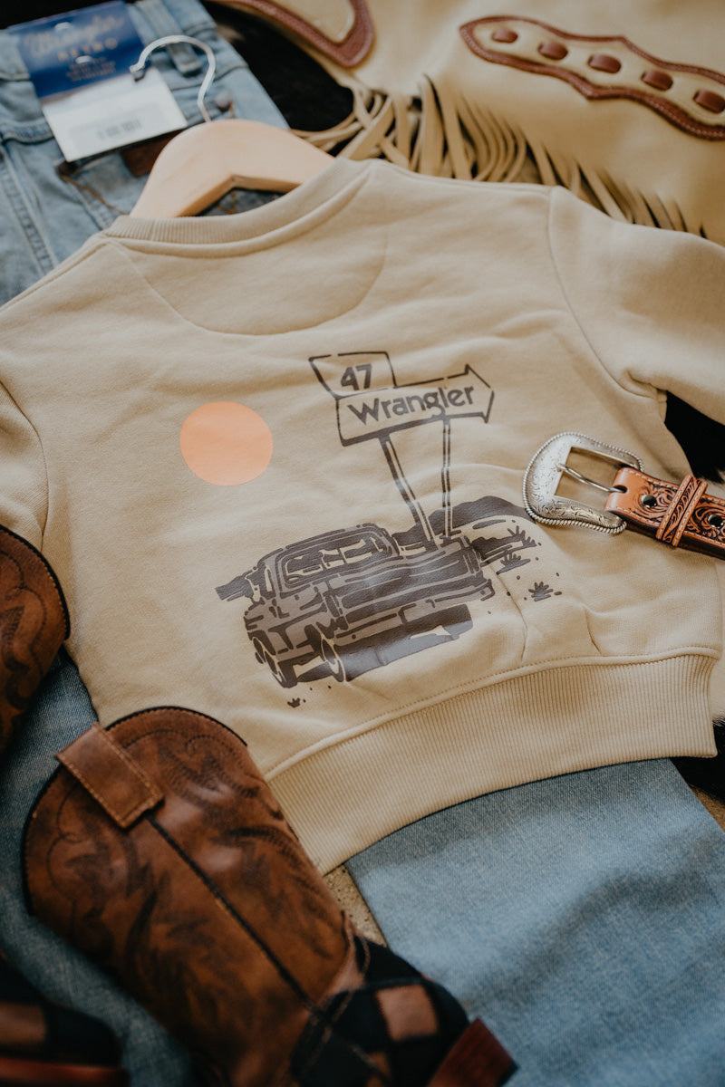 'Trent' Wrangler Boy's Tan Pullover (XXS-XXL)