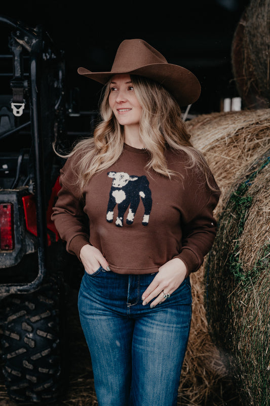 Baldie Calf Crewneck (S/M to 2X/3X)