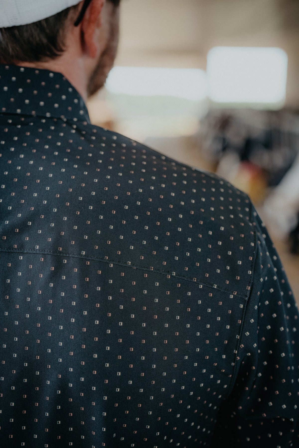 'Gunner' Black Geometric Button Down by Wrangler X COJO
