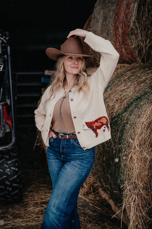 Hereford Ivory Cardigan (S/M to 2X/3X)
