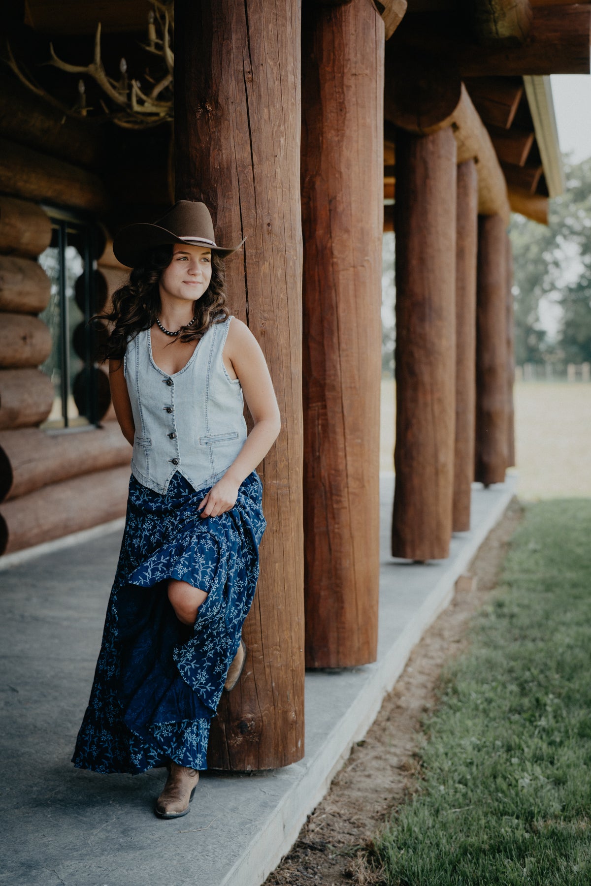 'Hazel' Floral Tiered Maxi Skirt (S-L)