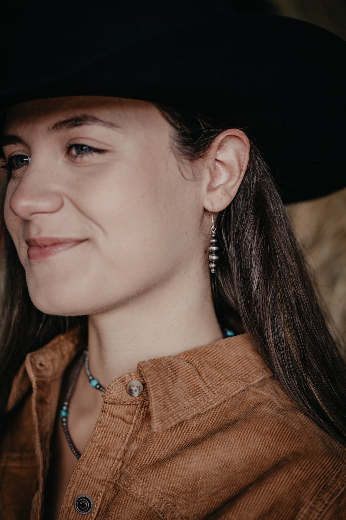 Navajo Ball Drop Earrings